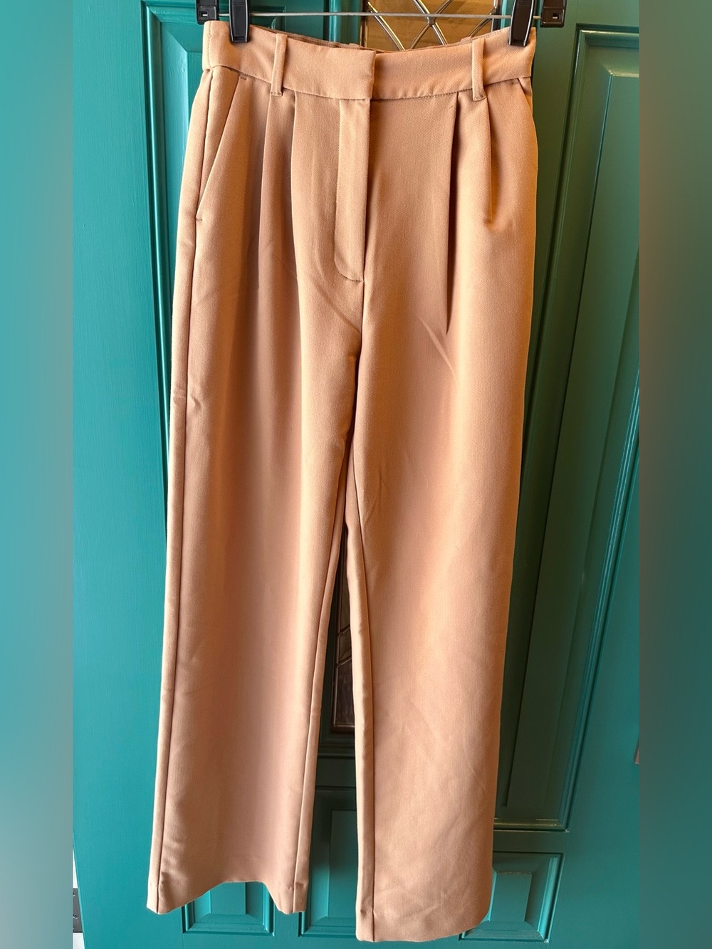 Abercrombie & Fitch Sloane Tailored Pleated Wide Leg Ultra High Rise Pants